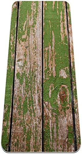 Ioga tapete de madeira velha de madeira ecológica ecológica non slip fitness tapete para pilates e exercícios de