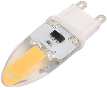 X-DREE AC 220V 6W COB LED LED LUZ LUZ SILICONE Lâmpada Dimmível G4 2P 1505 Branco quente (Lampada