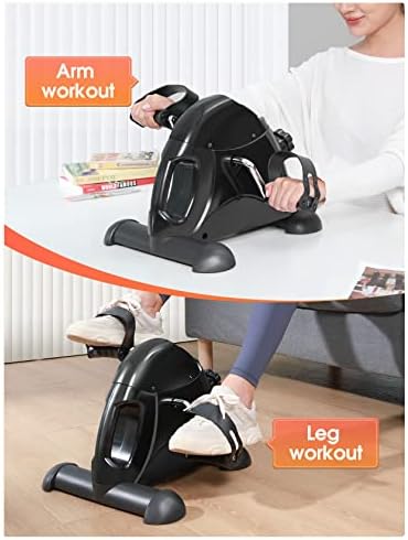 Ciclace Under Desk Bike Pedal Exerciser para exercício de braço/perna - Ciclo de mesa por portátil Mini Exercício,