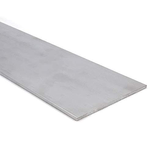 Barra plana de alumínio, 1/8 x 4, 6061 placa de uso geral, comprimento de 48 polegadas, caldo de moinho