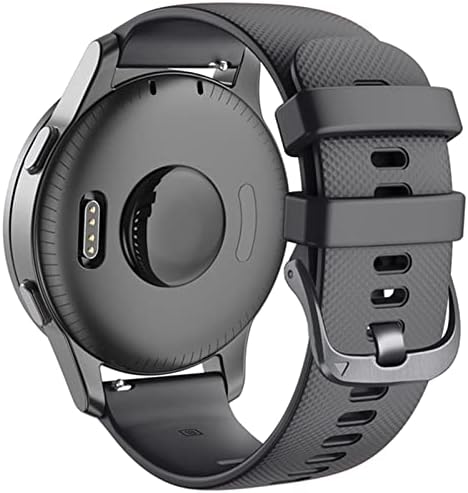 Puryn 22mm Sport Silicone Watch Band Strap for Garmin Active/ Venu 2/ Vivoactive 4/ Forerunner 745 Pulseira