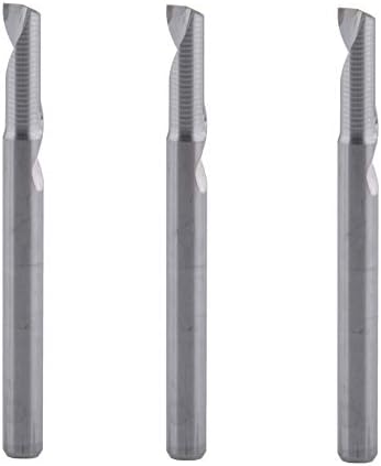Ferramentas de corte de XMeifeits 3pcs 4x12mm Cutters de moagem de flauta única para ferramentas CNC de alumínio