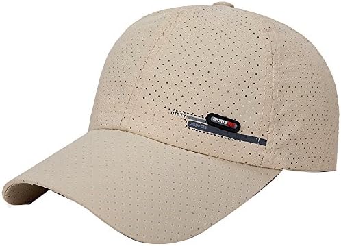 Capinhas de beisebol de homens e mulheres chapéus de esporte respirável chapéu seco rápido Utdoor Golf Sun Hat