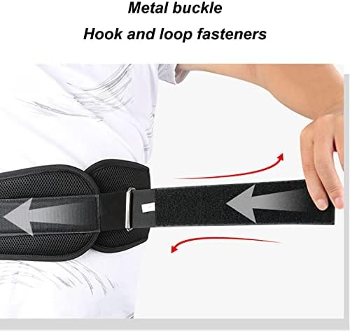 Cinturão de levantamento de peso para homens e mulheres, cinto de apoio à cintura respirável, cinto de suporte