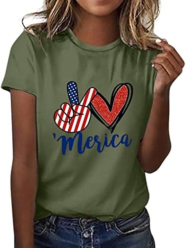 Camiseta longa camiseta de camiseta independência camisa feminina camisetas gráficas para mulheres