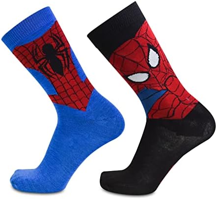 Marvel Spiderman Homem-Aranha Costume 2 Pacote Casual Casual Meia