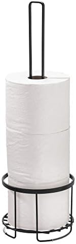 Idesign - 23937 Everett Steel Free Standing Banheiro de papel higiênico Rolo de papel, 6,14 x 6,14