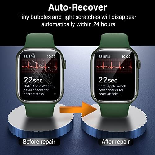8 Pacote de tela de privacidade Protetor projetado para a Apple Watch Series 45mm Substituição de Substituição