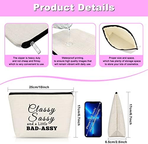 Best Friends Gift Funny MakeUp Bag Presente para mulheres Bag cosmético Presente de maquiagem feminina