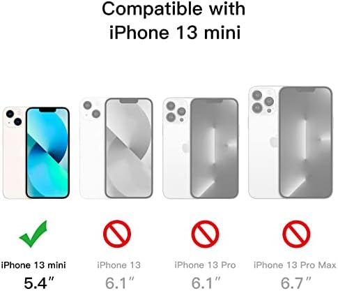 Jetch Kickstand Case para iPhone 13 mini, 5,4 polegadas, carregamento sem fio, tampa do telefone para choque