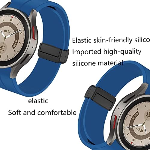 Ailierr Watch Band for Samsung Galaxy Watch 5 Pro Band 20mm Sport Silicone Strap Magnetic Dollowing Filele