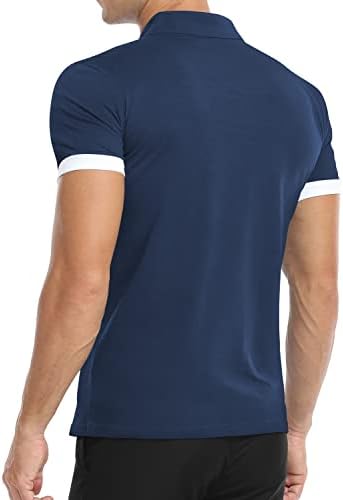 Camisa pólo clássica masculina do YTD camisetas longas/curtas