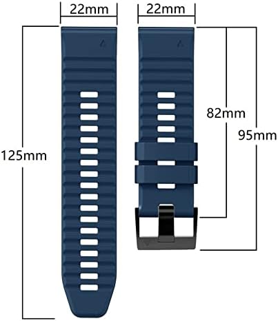 Czke para Garmin Fenix ​​7x Sport Rubber Substaction Watch Strap para Garmin Fenix ​​5x/Fenix ​​5x