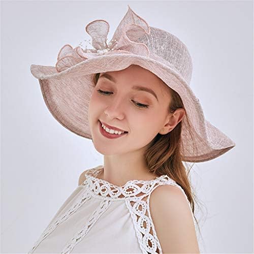 Mulheres Capinho de Casamento Fascinador Chapéu Bridal Lúnculo largo Roll Up Sun Straw Hat Fedora dobrável