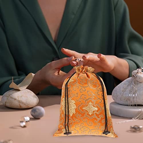 Bolsa de cordas de seda bolsa de armazenamento em estilo chinês para festa de casamento