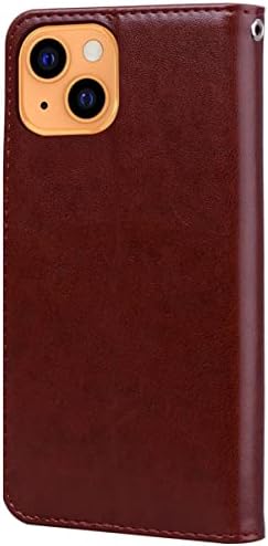 Monwutong Caixa da carteira para iPhone 14 Plus, clássico estojo de couro de choques de choque de padrão de rosa