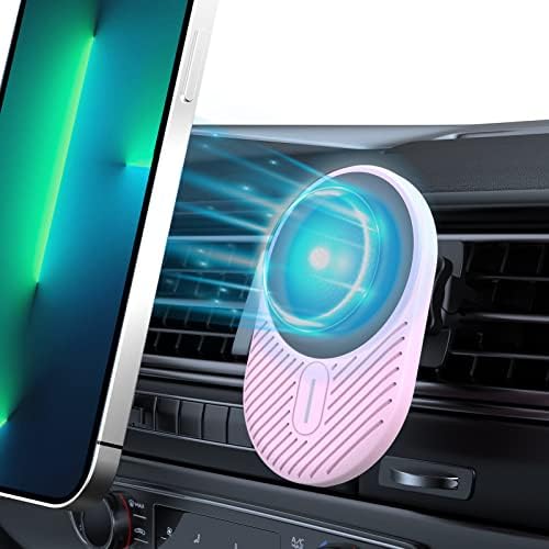 Magnetic Wireless Car Charger Charger Montagem compatível com MagSafe Caso iPhone 14/14 Pro/13