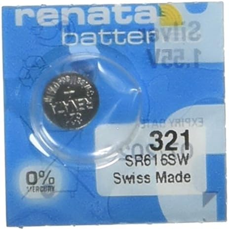 2 PCs 321 Renata Oxide Silver 0% Mercúrio Baterias Eletrônicas SR616SW