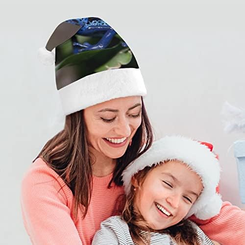 Camuflagem Blue Frogs Hat Christmas Hat Soft Pray Santa Cap Funny Beanie para a festa festiva do ano novo de