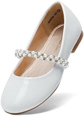 Dream Pars Girls Girlller/Little Kid/Big Kid Serena-100 Mary Jane Ballerina Shoes Flat Shoes