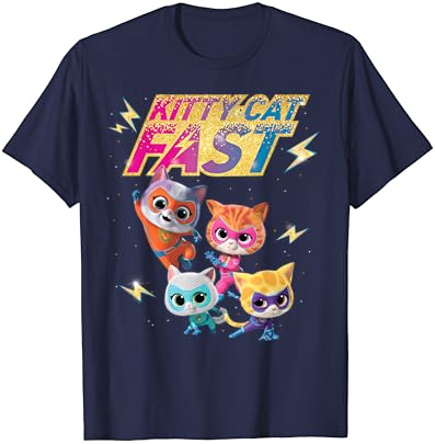 Disney Junior Superkitties Team Full Kitty Cat Fast T-Shirt