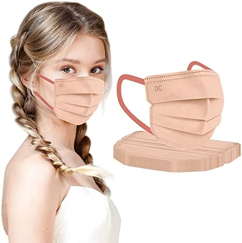 JMETRIE 50pc Máscara facial descartável para proteção adulta e ao ar livre Máscara confortável