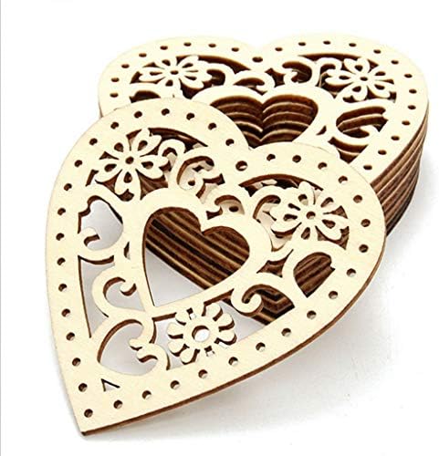 Casamento 10pc Decoração do dia decoração de Valentine Party Wooden Home Diy Mini Ornament Hooks