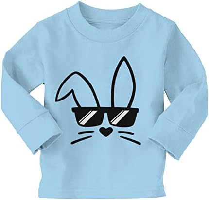 Bunny com óculos de sol - T -shirt de camiseta de Jersey de Jersey de Rabbit de Coelho da Páscoa