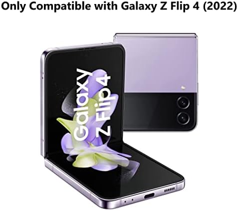 Case de Cresee para Samsung Galaxy Z Flip 4 5g Cover de couro genuíno