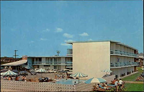 Bel Harbor Motel, Ocean Front e 13th St. Virginia Beach, Virginia VA VINTAGE ORIGINAL Vintage Cartão