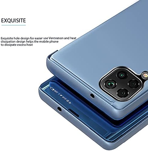 Caixa de telefone Ysnzaq para Samsung Galaxy A22 4G, Vista clara e suave Visualização de espelho de exibição