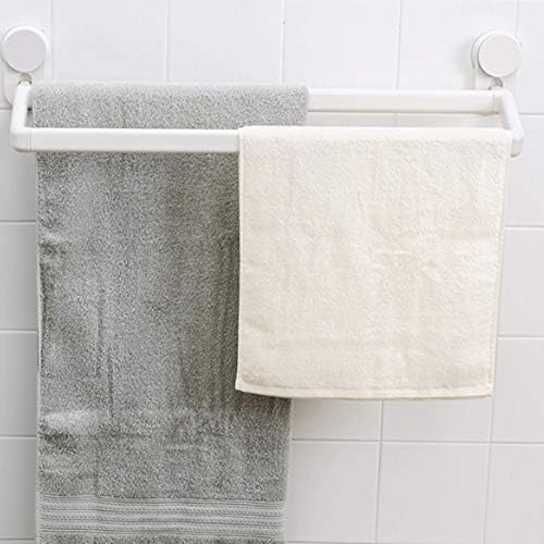 Slsfjlkj rack de toalha sem soco ajustável, sumário durável para o banheiro, o rack de toalha economiza