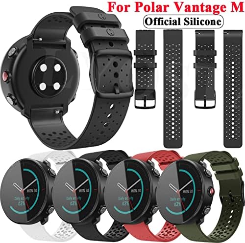 Wikuna Sport Official Silicone Wrist Tiras para Polar Vantage M Sports Smart Watch Repollow Watchband
