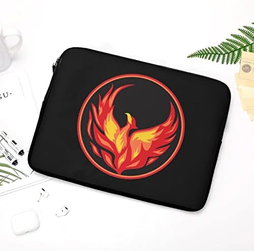 Fire Phoenix Laptop Capa Caso de proteção contra laptop Braquilha de manga de bolsa de transporte