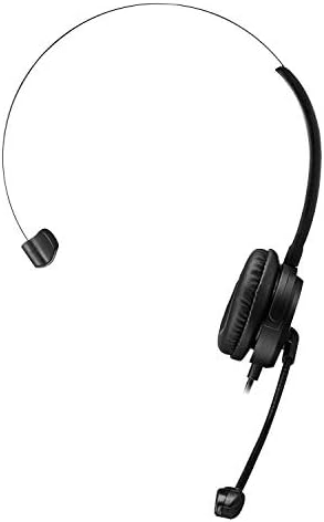 ADESSO Xtream P1 fone de ouvido com fio USB único com microfone de cancelamento de ruído ajustável