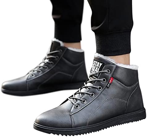 Botas de trabalho para homens de top top top redonda de cabeça respirável diariamente sapatos masculinos