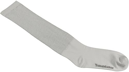 Diabético de bambu masculino de Yomandamor sobre as meias da panturrilha, 4 pacote tamanho 10-13