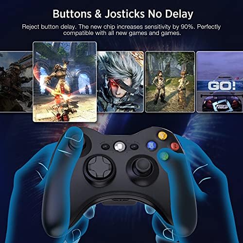 Controlador sem fio yaeye para Xbox 360, 2,4 GHz Game Joystick Controller Gamepad Remote Compatível com