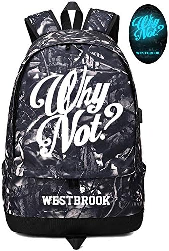 Jogador de basquete estrela Westbrook Luminous Ball Storage Backpack Sports Sports Depositary