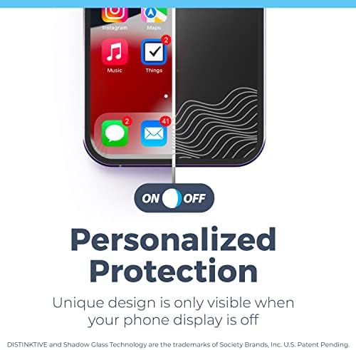 Teoria do poder iPhone 14 Pro Max Screen Protector, vidro distinktivo personalizado com obras de arte