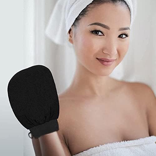 1 PCS Black Bath Toot Towel Luve única Camada de dupla face lados grossa areia de areia dupla