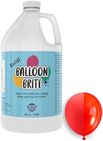 Spray de brilho alto de 64 onças para balões de látex - brilho de spray de balão para um acabamento elegante