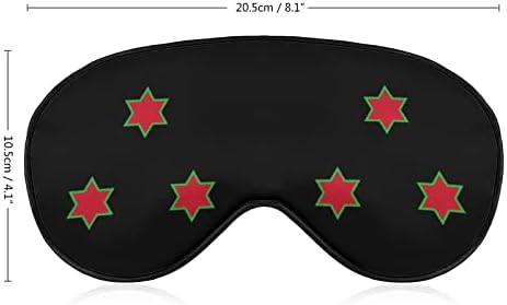 Máscara do sono da bandeira do Burundi Máscara de máscara de máscara de máscara de máscara leve com alça ajustável