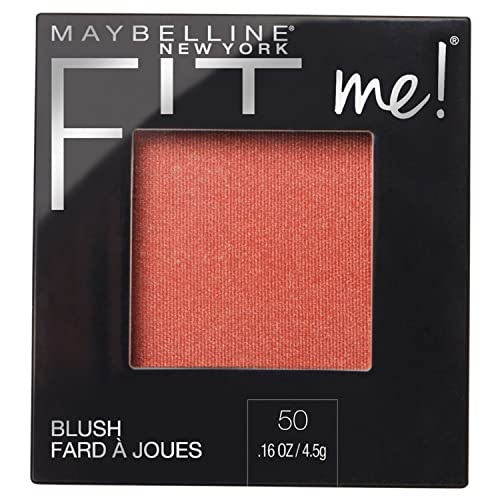 Maybelline Fit Me Blush, leve, suave, misturável e duradouro o dia inteiro para aumentar a cor da maquiagem,