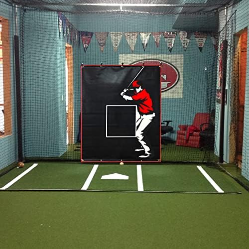 Doubleriver Batting Gage Backstop Baseball Backstop Baseball Rubber Backstop para Batting Cage Indoor Softball