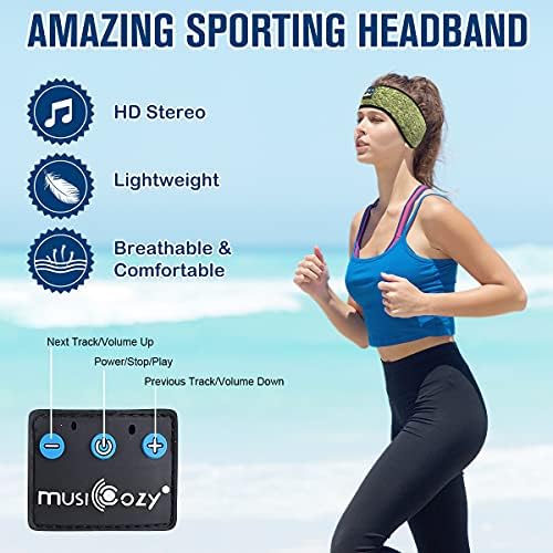 ????????? Bluetooth Headband Sports Sleep Headphones, Música sem fio Sleeping Headphones Sleep Eye Mask