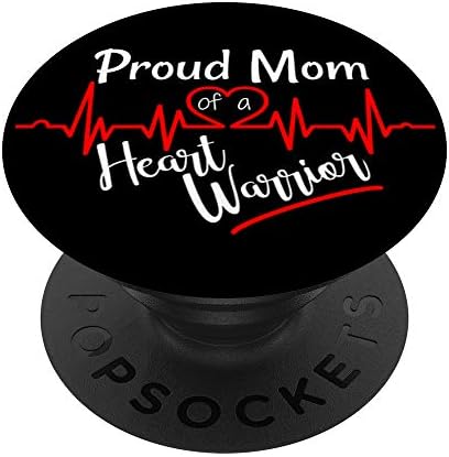 Mãe de um HLHS Heart Warrior Congênito Defeito Congestão CHD Popsockets PopGrip: Swappable Grip for Phones