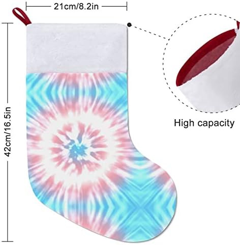 Dye de gravata de cor de cor de cor corante transgênero, meias de meia com lareira pendurada