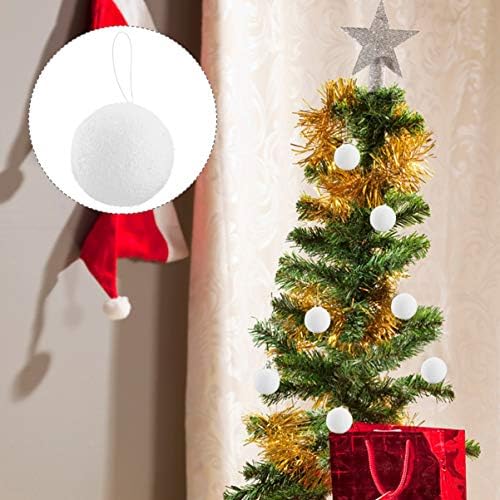 Nuobesty Bulk Ornaments 12 PCs Bolas de espuma artesanal de Natal Bolas de decoração de decoração Diy Modelo