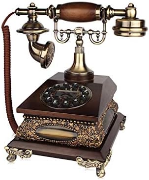 SJYDQ Retro Phone, Telefones decorativos vintage Versão de discagem de discagem mecânica e eletrônica